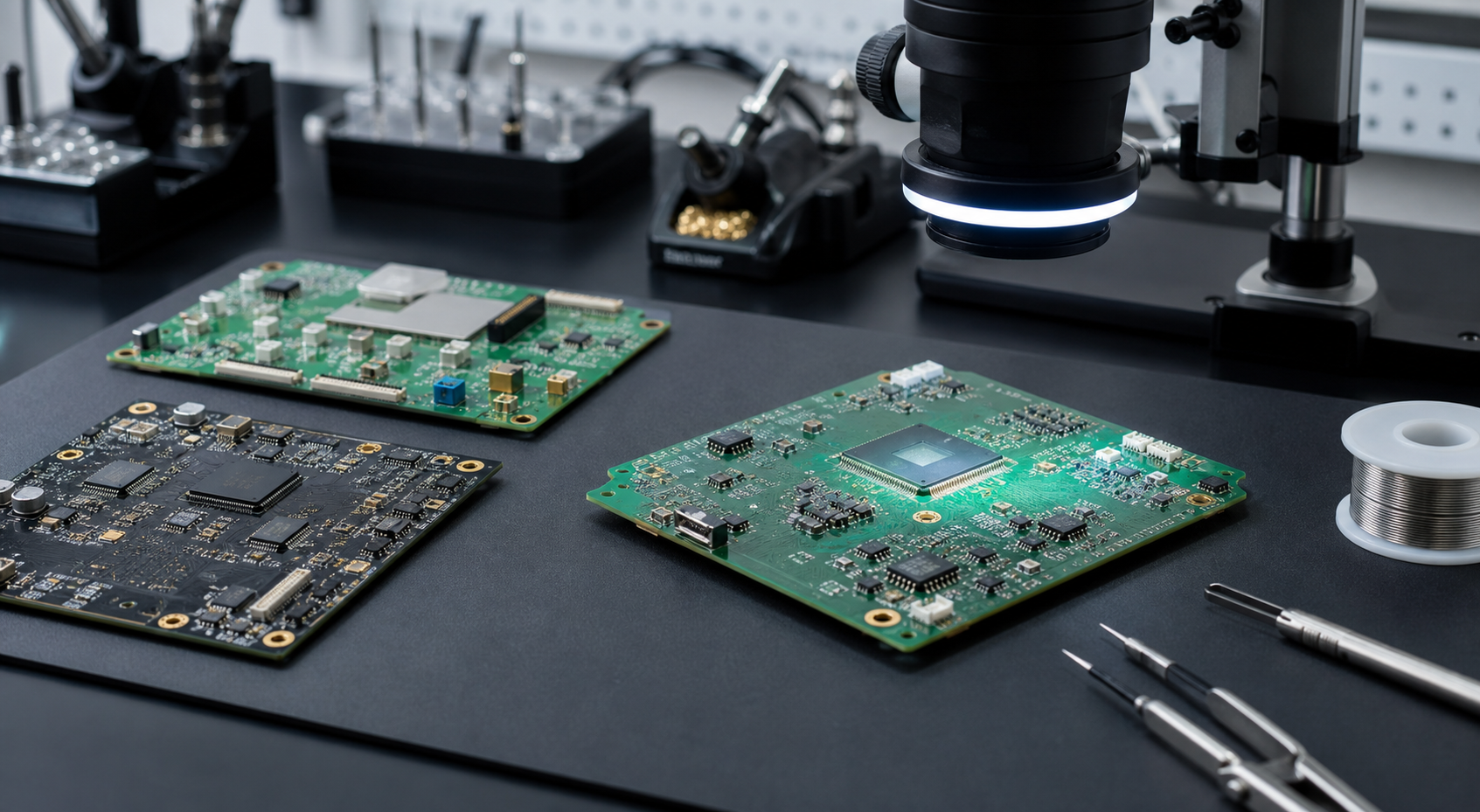 ORVEXYN soldering materials and PCB work visual
